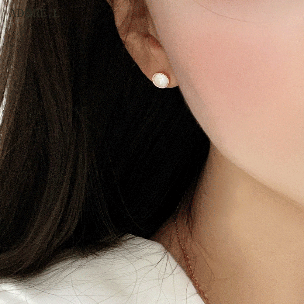 [은침] 마리아 스와로브스키 탄생석 귀걸이 6월 진주